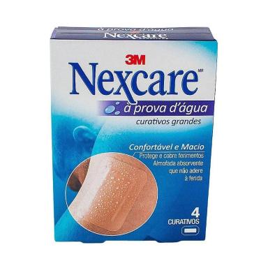 CURATIVO NEXCARE PROVA D AGUA GRANDE C/4 UNIDADES