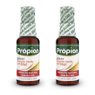 KIT 2UNI PRóPION SPRAY - PRóPOLIS COM MEL SEM ÁLCOOL (30ML) - BALDONI