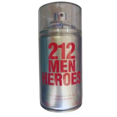 212 MEN HEROES BODY SPRAY FOR MEN CAROLINA HERRERA 250 ML PERFUME MASCULINO