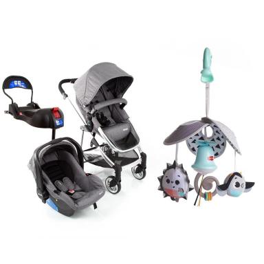 TRAVEL SYSTEM EPIC LITE TRIO INFANTI - GREY STEEL + MINI MOBILE PACK  GO - MAGICAL TALES