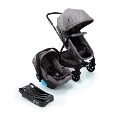 TRAVEL SYSTEM POPPY TRIO COSCO - CINZA MESCLA