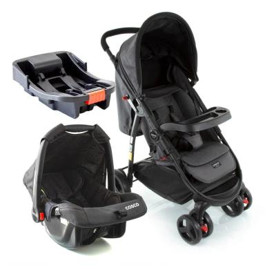 TRAVEL SYSTEM NEXUS 3.0 TRIO COSCO PRETO POá