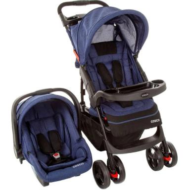 TRAVEL SYSTEM MOOVE DUO COSCO AZUL MESCLA