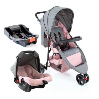 TRAVEL SYSTEM JETTY 3.0 TRIO COSCO - ROSA MESCLA