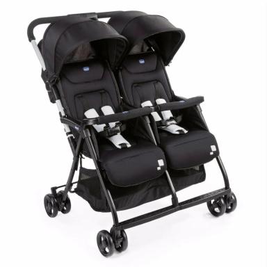 CARRINHO DE BEBê PARA GêMEOS OHLALà TWIN BLACK NIGHT