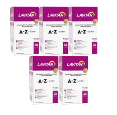 COMBO 5 LAVITAN AZ MULHER COM 60CAPS - CIMED