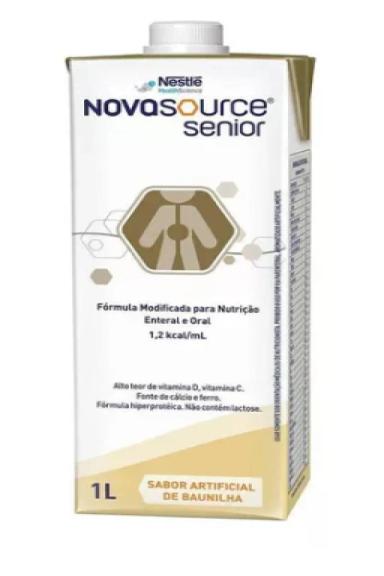 NOVASOURCE SENIOR  BAUNILHA  1,2KCAL/ML 1L  NESTLé