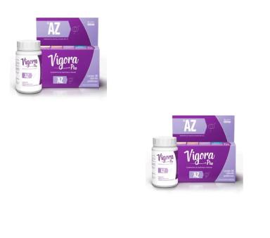 KIT 2 SUPLEMENTO VITAMINICO AZ COM 60CAPS - VIGORA PLUS