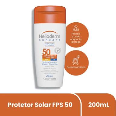 PROTETOR SOLAR HELIODERM FPS 50 COM 200ML - KLEY HERTZ