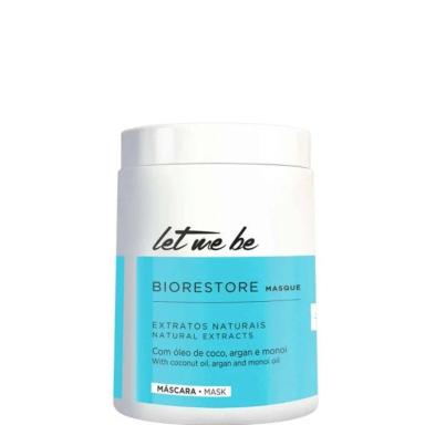 MáSCARA LET ME BE BIORESTORE HIDRATAçãO NUTRIçãO BRILHO 1KG