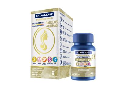 POLIVITAMíNICO CABELOS E UNHAS 60 CPS - CATARINENSE
