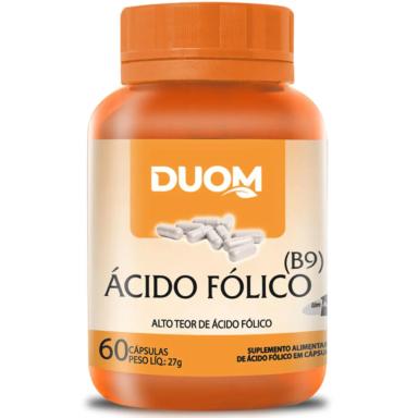 ÁCIDO FÓLICO VITAMINA B9 60 CÁPSULAS - DUOM
