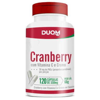 CRANBERRY COM VITAMINA C E PICOLINATO DE CROMO 120 CÁPSULAS