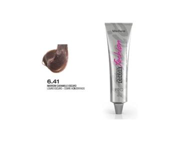 COLORAçãO CREME INTENSIV COLOR PRO 6.41 MARROM CARAMELO ESCURO 60G VITA DERM