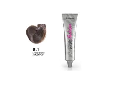 COLORAçãO CREME INTENSIV COLOR PRO 6.1 LOURO ESCURO ACINZENTADO 60G VITA DERM