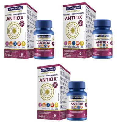 KIT 3UNI MULTI POLIVITAMíNICO ANTIOX 30 CPS - CATARINENSE