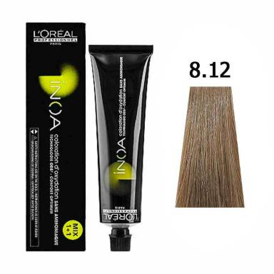 COLORAçãO INOA 8.12 LOURO CLARO CENDRé IRISADO 60G LORéAL