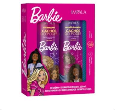 KIT SHAMPOO + CONDICIONADOR BARBIE TODOS TIPOS DE CABELO 250 ML