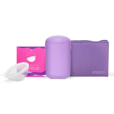KIT DISCO MENSTRUAL + CáPSULA ESTERILIZADORA + NECESSAIRE NEOPRENE INCICLO