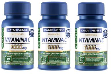KIT 3UNI VITAMINA C [1000MG] 30 CPR - CATARINENSE