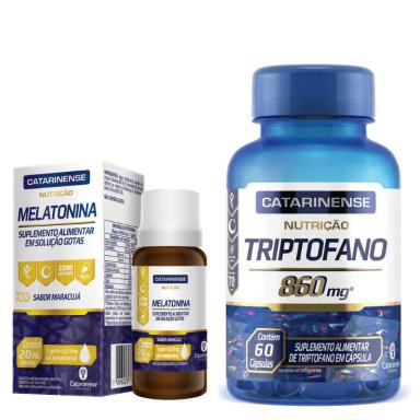 KIT 1 MELATONINA MARACUJá + 1 TRIPTOFANO - 60CáPS CADA - CATARINENSE