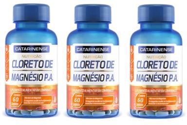 KIT 3UNI CLORETO DE MAGNéSIO P.A. 60 CPR - CATARINENSE