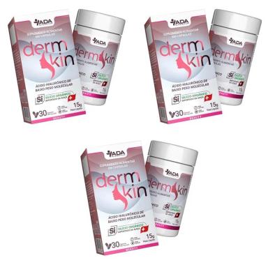 KIT 3UNI DERMSKIN (3X 30 CPS) 500MG - ADA