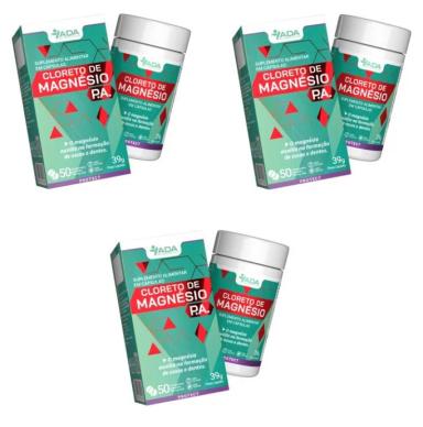 KIT 3UNI CLORETO DE MAGNéSIO (3X 100 CPR) 785MG - ADA