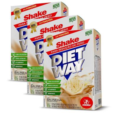 KIT 3UNI DIET WAY 420G BAUNILHA - MIDWAY