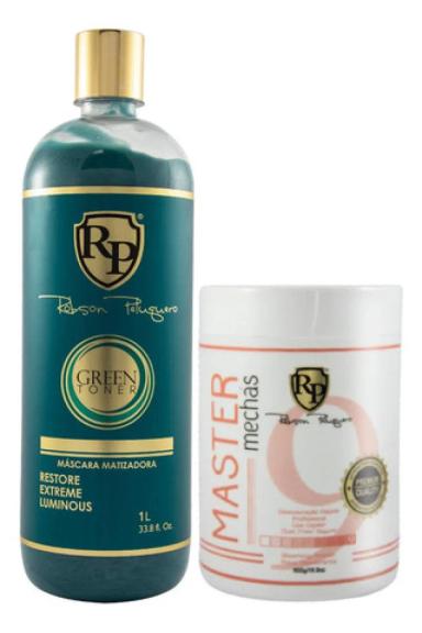 MATIZADOR GREEN PEROLADO + PO DESCOLORANTE  MASTER MECHAS