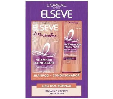 KIT ELSEVE LISO SONHOS SH 375ML + COND 170ML