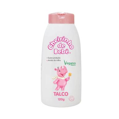 TALCO CHEIRINHO DE BEBê 120G - ROSA