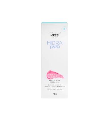 Kiss New York Hidra Young Argila Rosa - Máscara Facial 75g