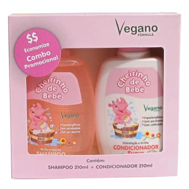 COMBO ROSA CHEIRINHO DE BEBê SHAMPOO 210ML+ CONDICIONADOR 210ML