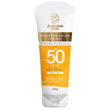 AUSTRALIAN GOLD GEL CREME FPS 50 - PROTETOR SOLAR CORPORAL 200G