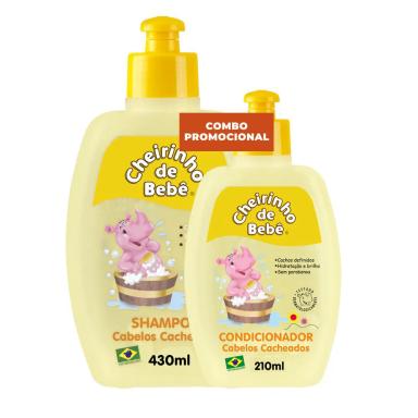 COMBO CHEIRINHO DE  BEBê SHAMPOO  CAB. CACHEADOS  430ML + CONDICIONADOR 210ML