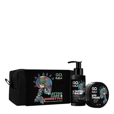 KIT GO. ROCK - POMADA 50G + BALM TATTOO 90G + NECESSARIE