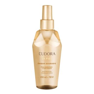 EUDORA LA PIEL ÂMBAR DOURADO - BODY SPRAY DESODORANTE COLôNIA 200ML