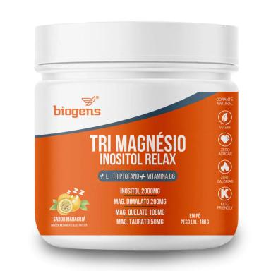 BIOGENS TRI MAGNÉSIO INOSITOL RELAX 180G MARACUJÁ