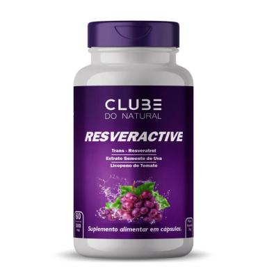 RESVERATROL COM LICOPENO 60 CáPSULAS 500MG CLUBE DO NATURAL