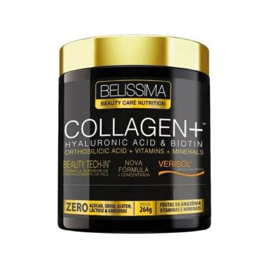 COLLAGEN VERISOL PLUS (COLáGENO VERISOL + ÁCIDO HIALURôNICO + BIOTINA)- 264G - BELISSIMA BLACK SKULL Morango