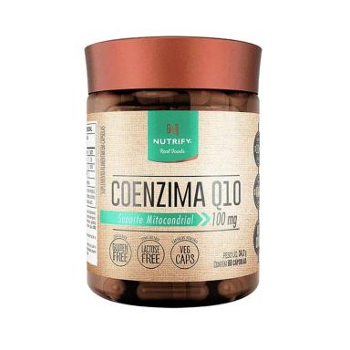 COENZIMA Q10 - 60 CáPSULAS - NUTRIFY Sem Sabor