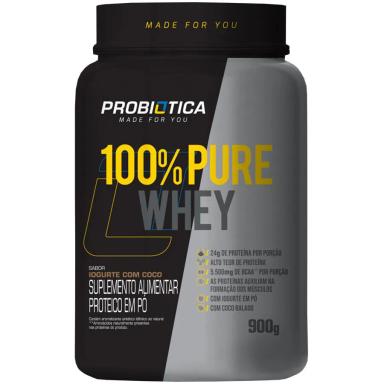 100% PURE WHEY (900G) - SABOR IOGURTE C/ COCO