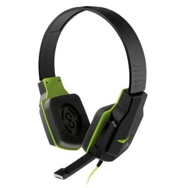 HEADSET GAMER MULTILASER EARPAD DE SILICONE P2 PRETO VERDE