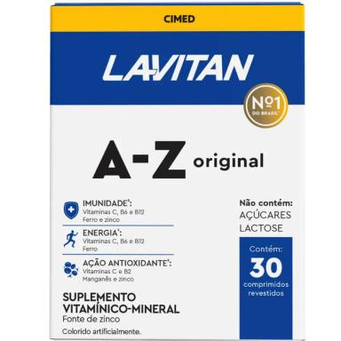 LAVITAN SUPLEMENTO VITAMíNICO 30 COMPRIMIDOS REVESTIDOS A-Z