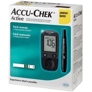 MEDIDOR DE GLICOSE ACCU-CHEK ACTIVE COMPLETO