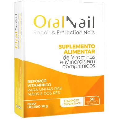 ORAL NAIL UNHAS MAIS FORTES COM 30 COMPRIMIDOS BEDALM