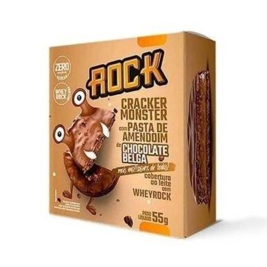 ALFAJOR CRACKER MONSTER 55G - ROCK CHOCOLATE BELGA