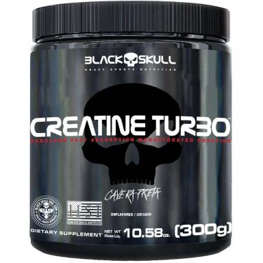 CREATINA BLACK SKULL TURBO MONOHIDRATADA - (300G) - CAVEIRA PRETA