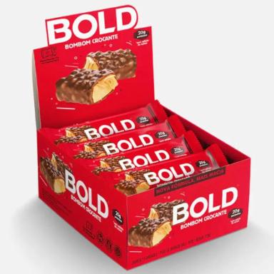 BOLD BAR BARRA 20G PROTEíNA BARRINHA BOMBOM CROCANTE 12UN